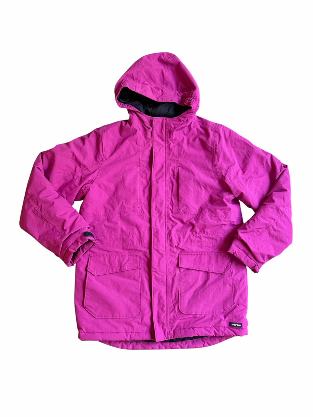 Lands’ End Pink Hooded Winter Jacket